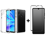 Carcasa Para Huawei P30 Lite Transparente Reforzada  + Mica Lámina