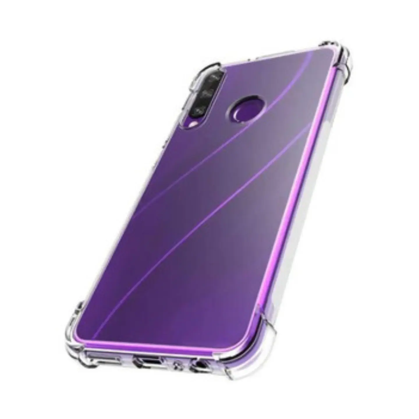 Carcasa Para Huawei Y6P Transparente Reforzada 2