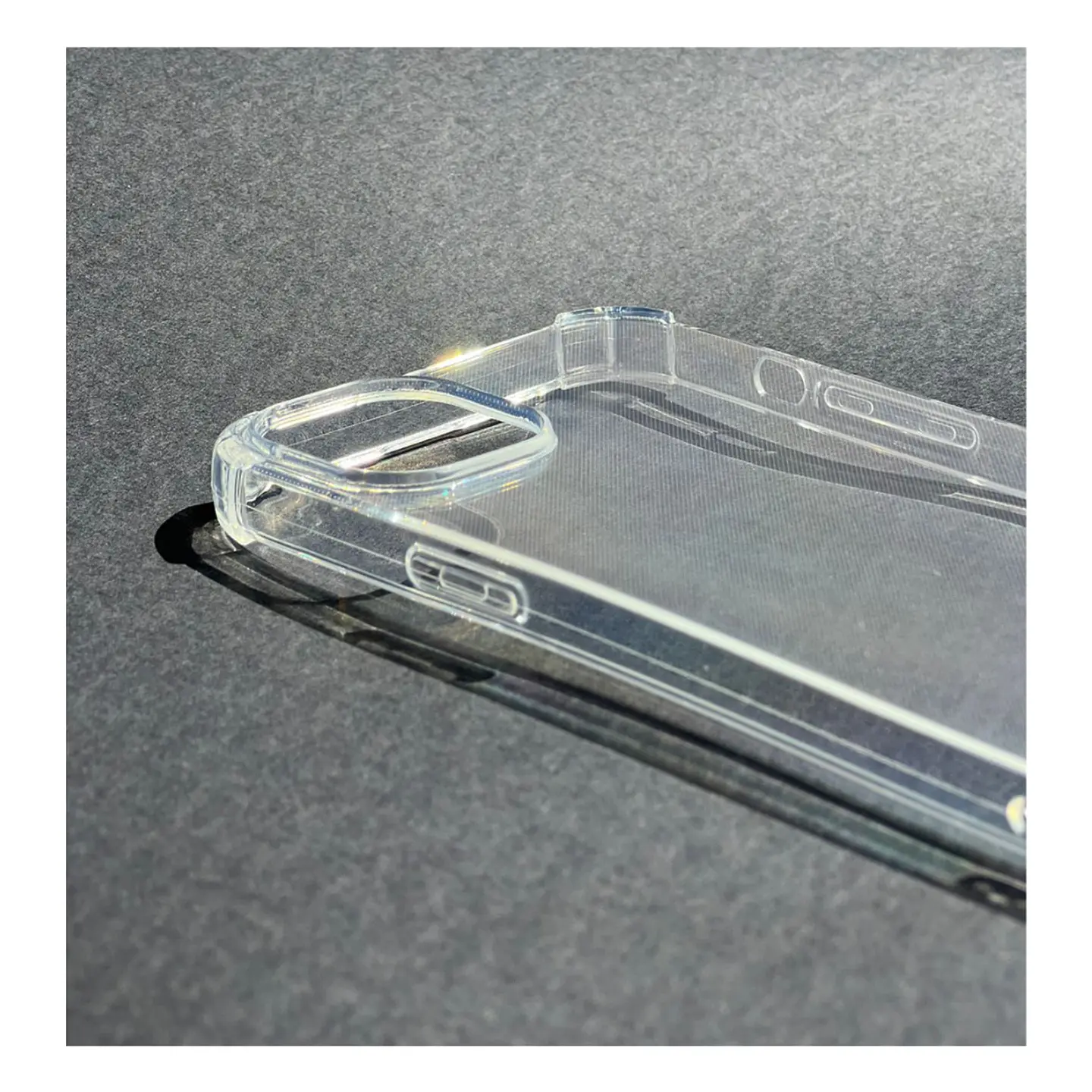 Carcasa Para iPhone 14 Plus Transparente Reforzada + Mica Lámina 3