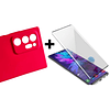 Carcasa Para Samsung Note 20 Ultra Silicona Color + Mica Vidrio