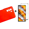 Carcasa Para Xiaomi Poco F3 Silicona Color + Mica