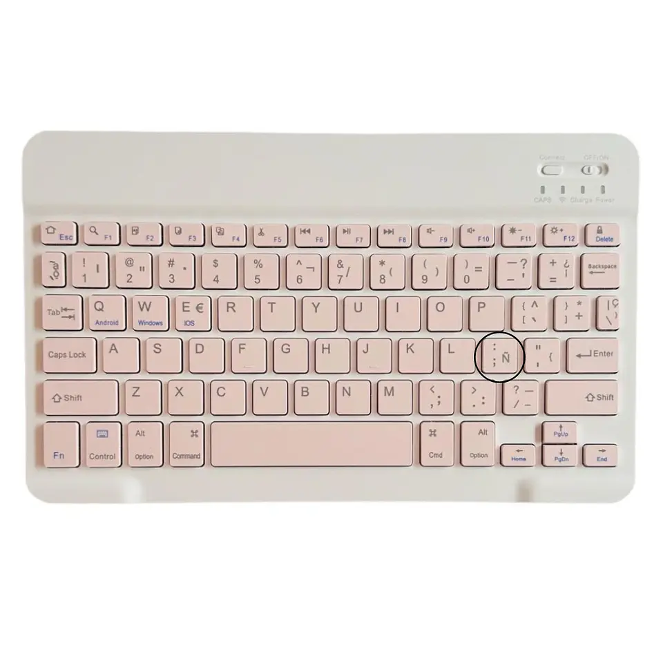Funda + Teclado Rosado iPad Air 4ta - 5ta Gen 10.9