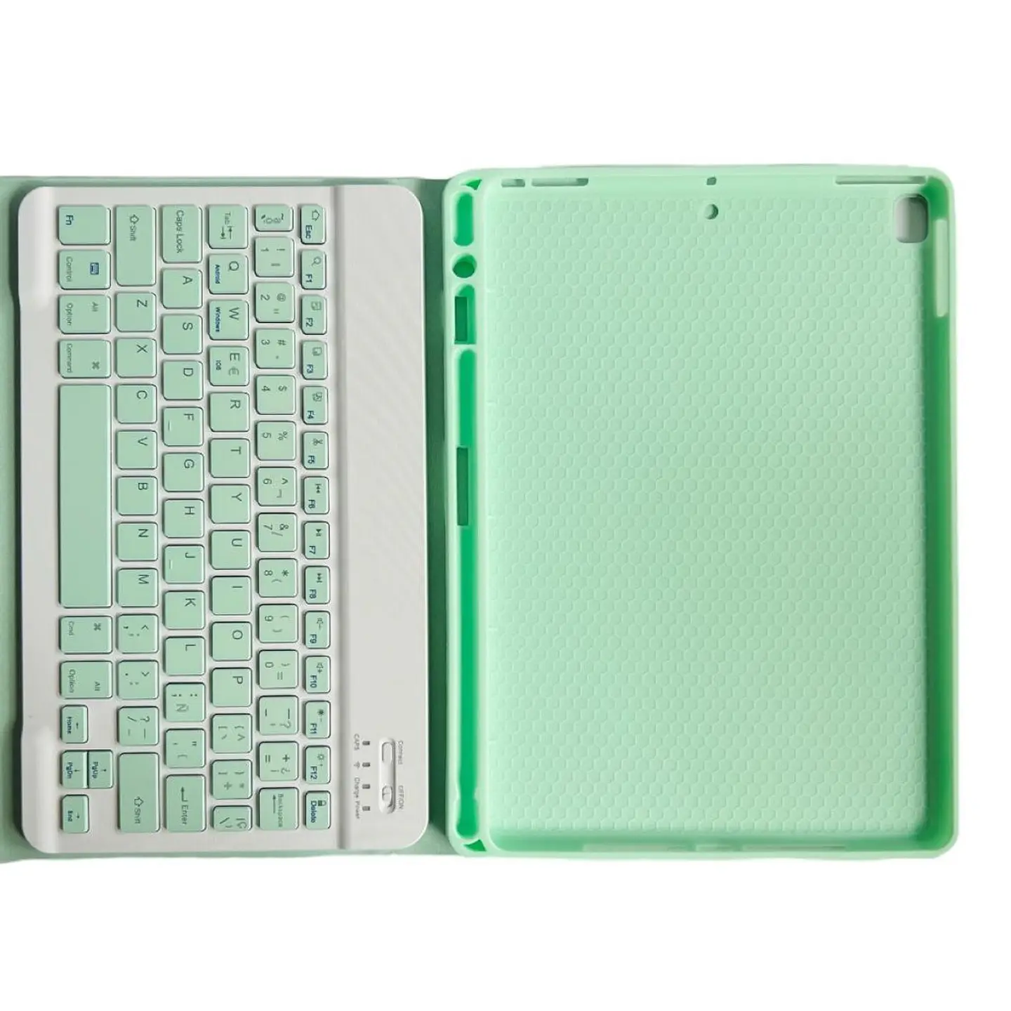 Funda + Teclado Verde Agua iPad 7ma/8va/9na Gen 10.2