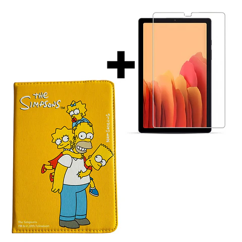 Carcasa The Simpsons Para Samsung Tab A7 Lite 8.7 T220 + Mica