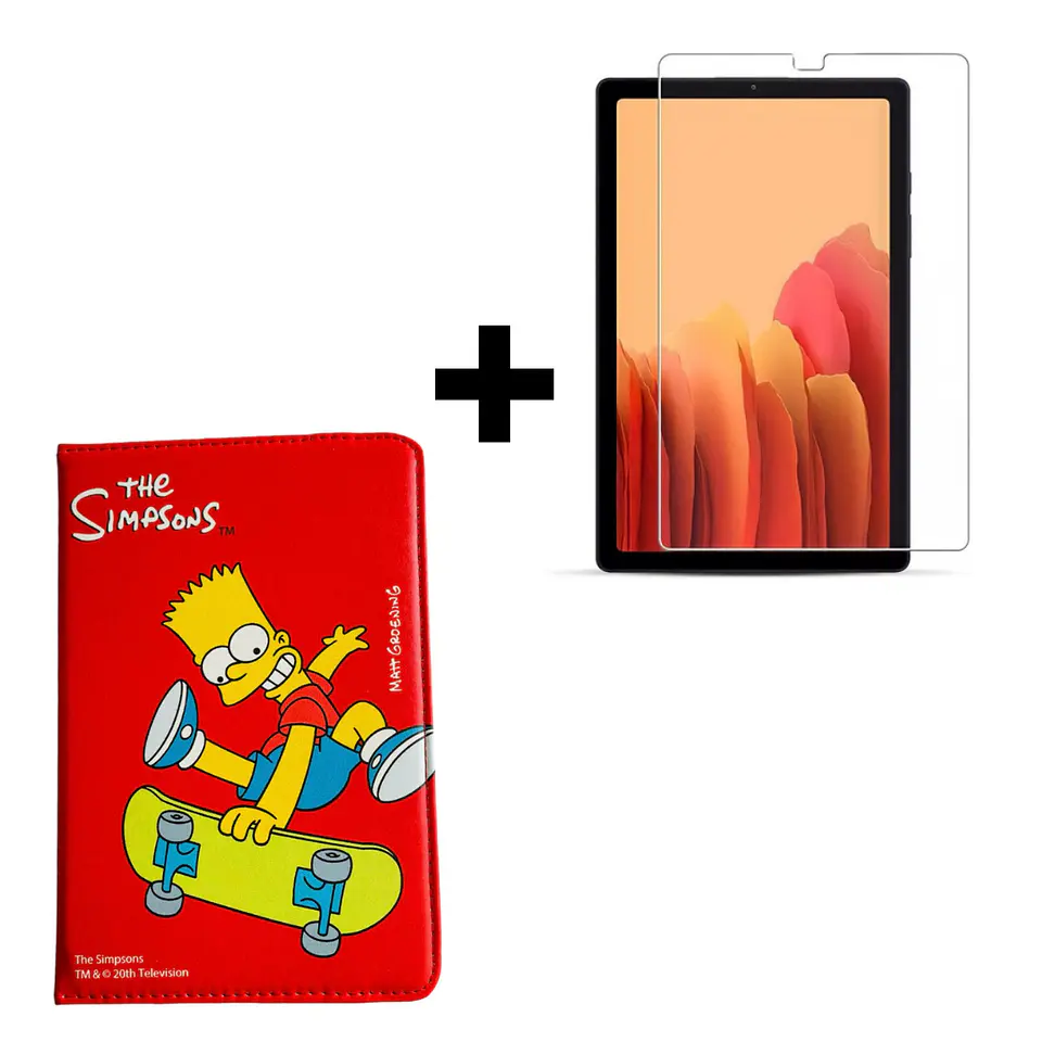 Carcasa The Simpsons Para Samsung Tab A7 Lite 8.7 T220 + Mica 5