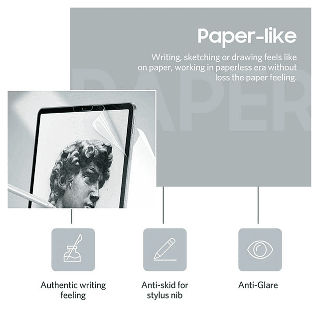 Lámina PaperLike iPad 10.2 7ma/8va/9na Gene Sensación Papel