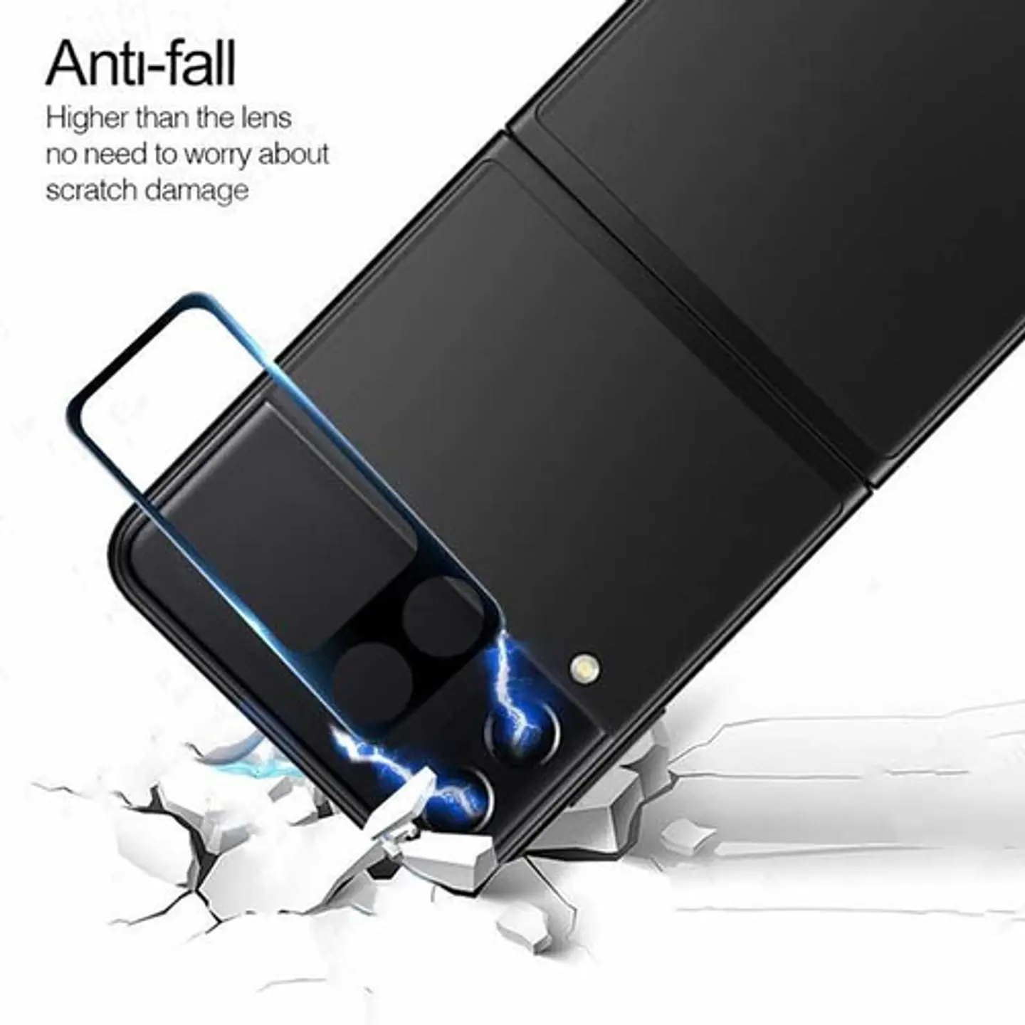 Mica Lámina Vidrio De Cámara Para Samsung Z Flip 3 2