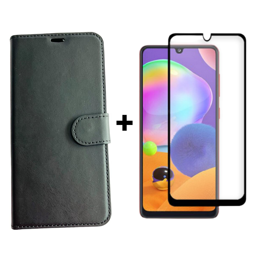 Carcasa Para Samsung A31 Flip Cover Agenda + Mica Lámina