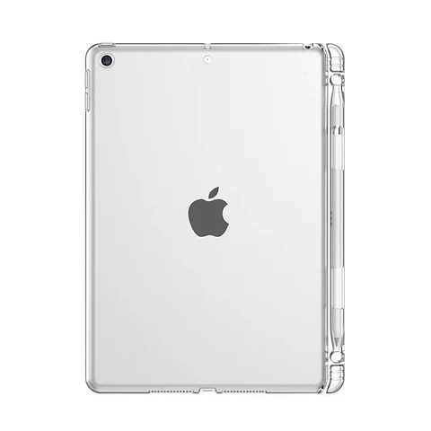 Carcasa Para iPad 7ma/8va/9na Generación 10.2" Transparente Con Ranura Para Apple Pencil