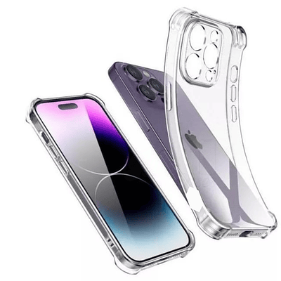 Carcasa Para iPhone 15 Pro Transparente Reforzada