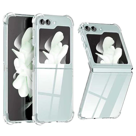Carcasa Para Samsung Z Flip 5 Transparente Reforzada