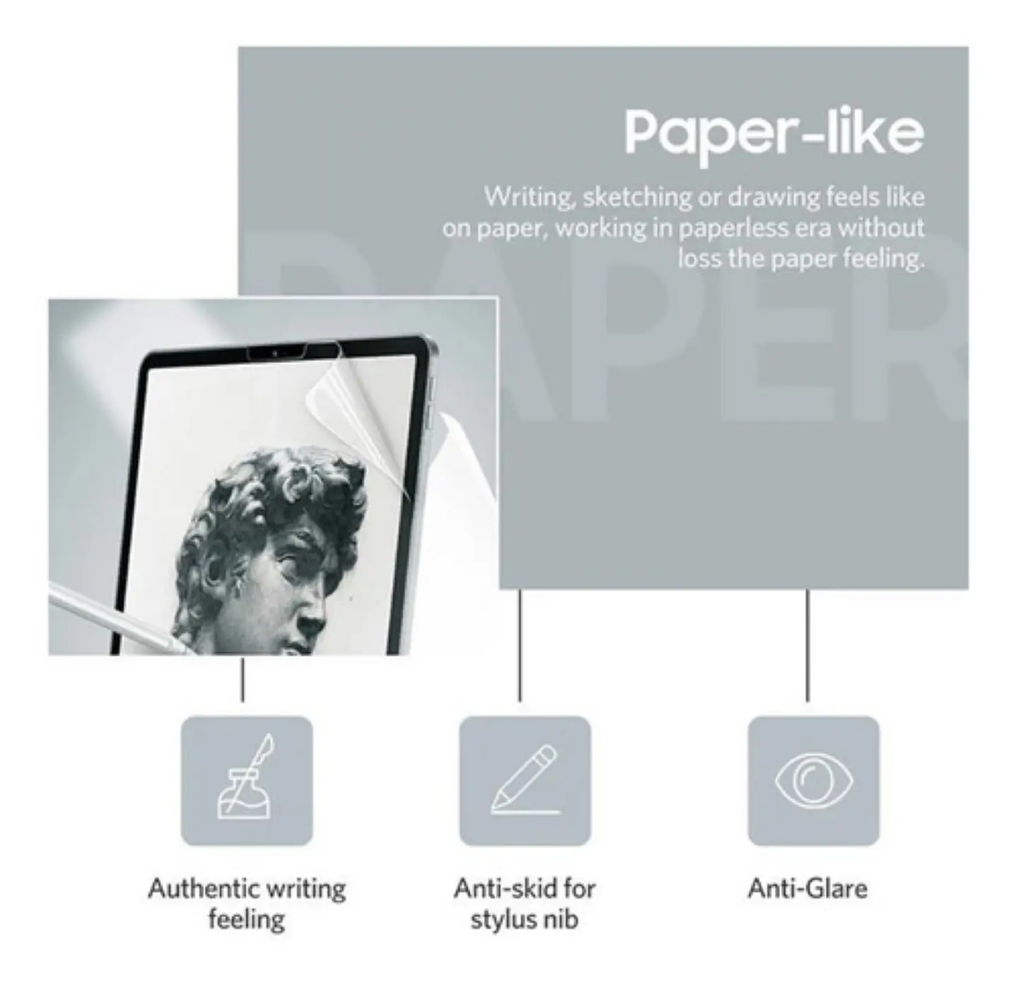 Lámina PaperLike Para Samsung Tab S7 Fe 12.4 Sensación Papel 2