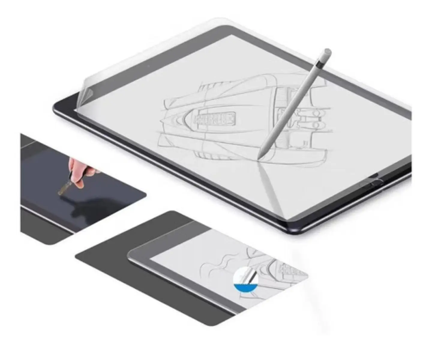 Lámina PaperLike Para Samsung Tab S7 Fe 12.4 Sensación Papel 6
