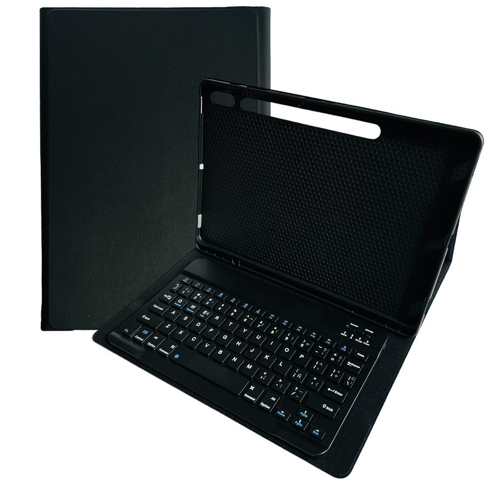 Funda + Teclado Negro Para Samsung S8 Plus 12.4" Con Ranura