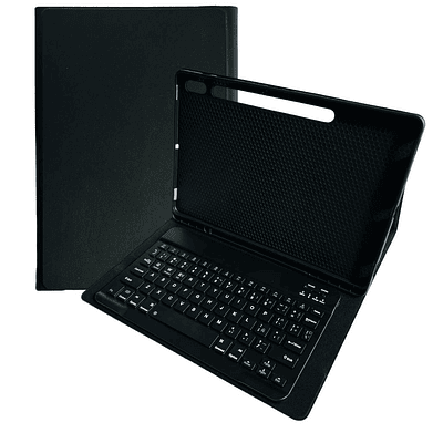 Funda + Teclado Negro Para Samsung S8 Plus 12.4" Con Ranura