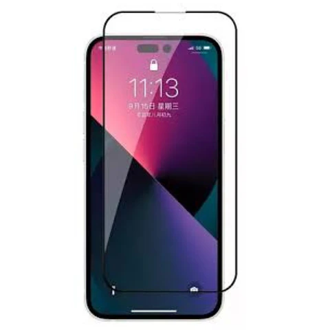 Mica Lámina Vidrio Templado Completa Para iPhone 15 Pro