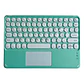 Teclado Inalámbrico Bluetooth Con Mouse (touchpad) Verde Menta - Miniatura 1