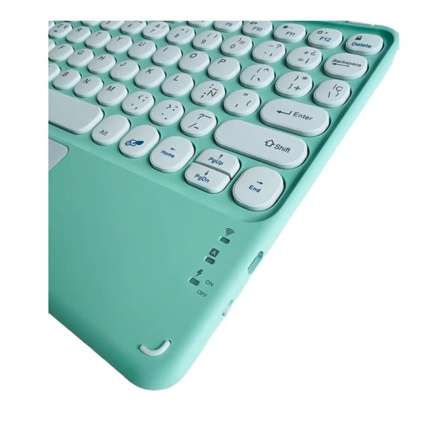 Teclado Inalámbrico Bluetooth Con Mouse (touchpad) Verde Menta 2