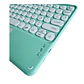 Teclado Inalámbrico Bluetooth Con Mouse (touchpad) Verde Menta - Miniatura 2