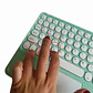 Teclado Inalámbrico Bluetooth Con Mouse (touchpad) Verde Menta - Miniatura 3