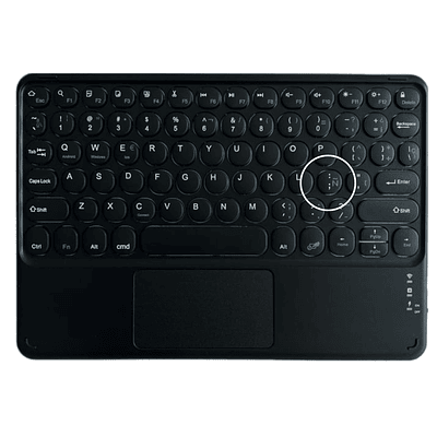 Teclado Inalámbrico Bluetooth Con Mouse (touchpad) Negro