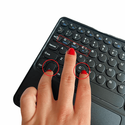 Teclado Inalámbrico Bluetooth Con Mouse (touchpad) Negro