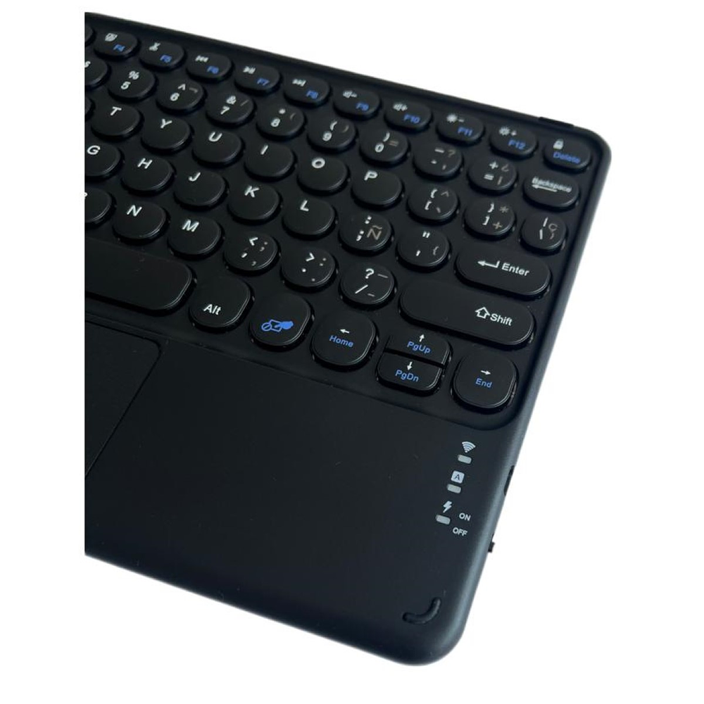 Teclado Inalámbrico Bluetooth Con Mouse (touchpad) Negro