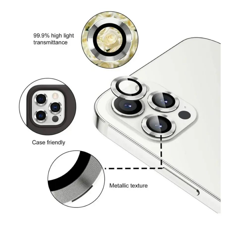 Protector De Lentes Para Cámara iPhone 15 Pro/ 15 Pro Max 10
