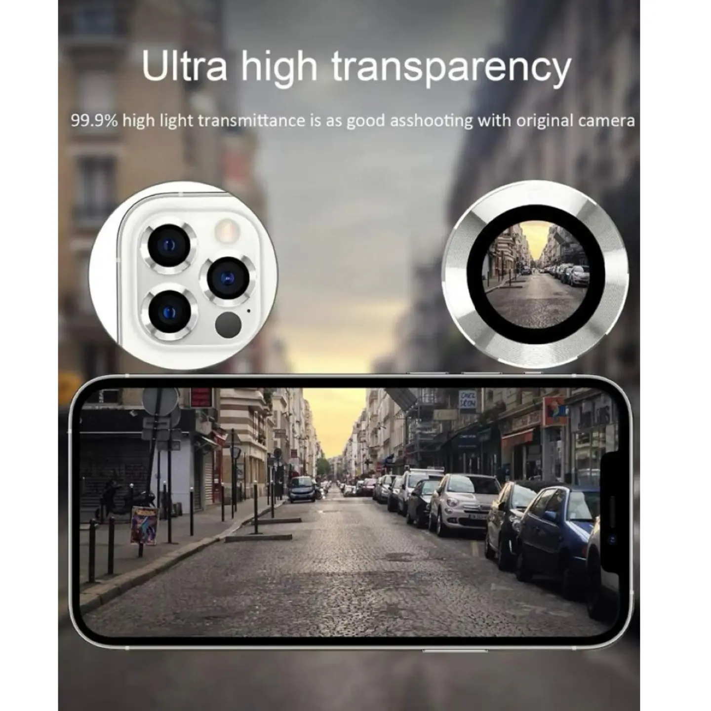 Protector De Lentes Para Cámara iPhone 15 Pro/ 15 Pro Max 12