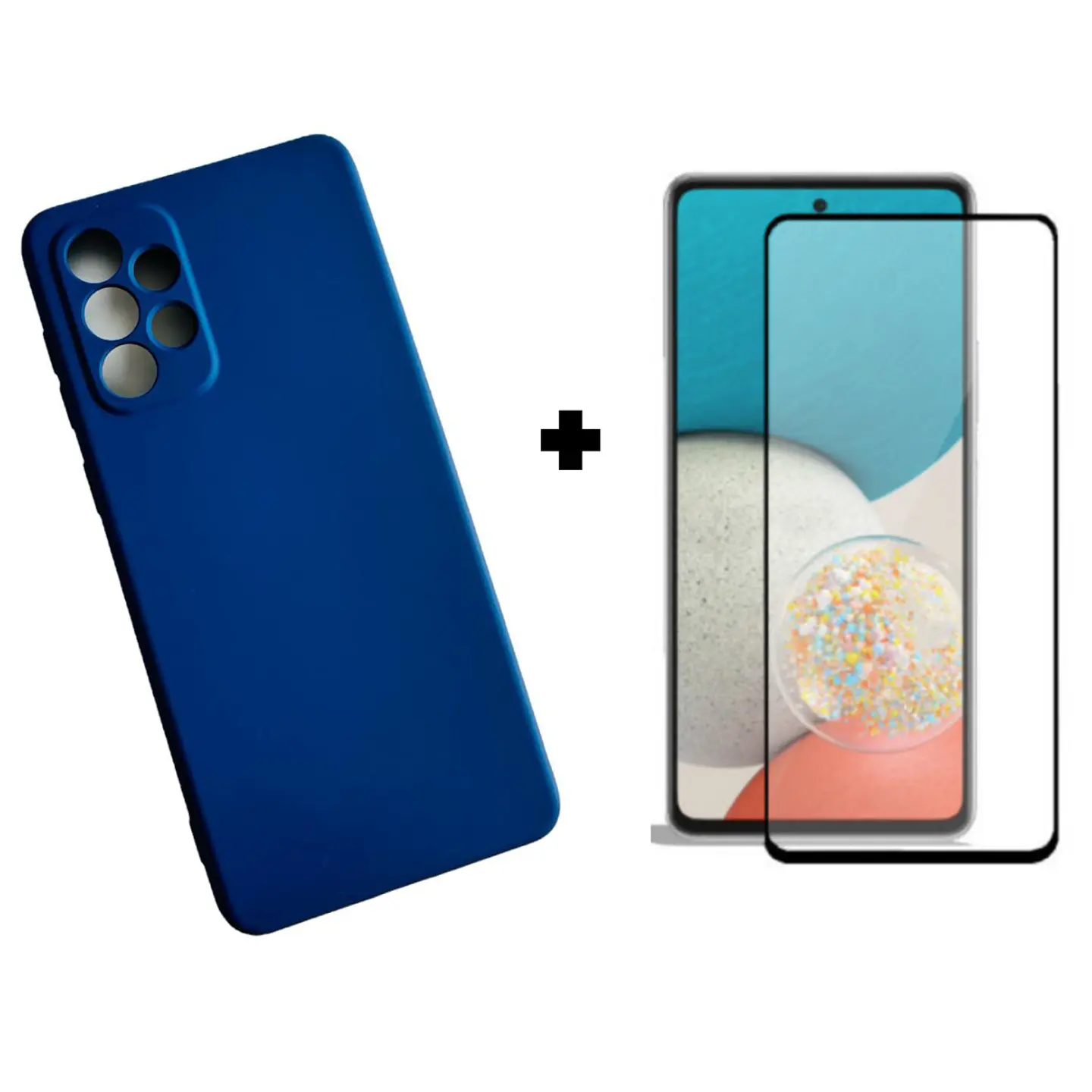 Carcasa Para Samsung A73 5g Silicona Color + Mica 7