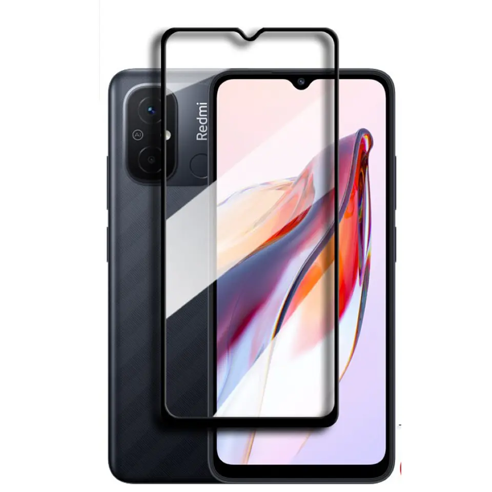 Mica Lámina Vidrio Templado Completa Para Xiaomi Redmi 12c 1
