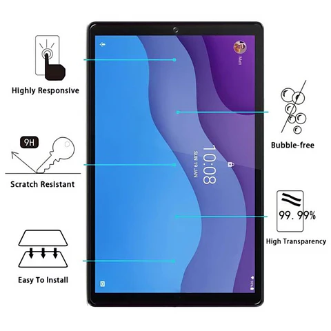 Mica Lámina De Vidrio Para Tablet Lenovo M10 10.1 X306F