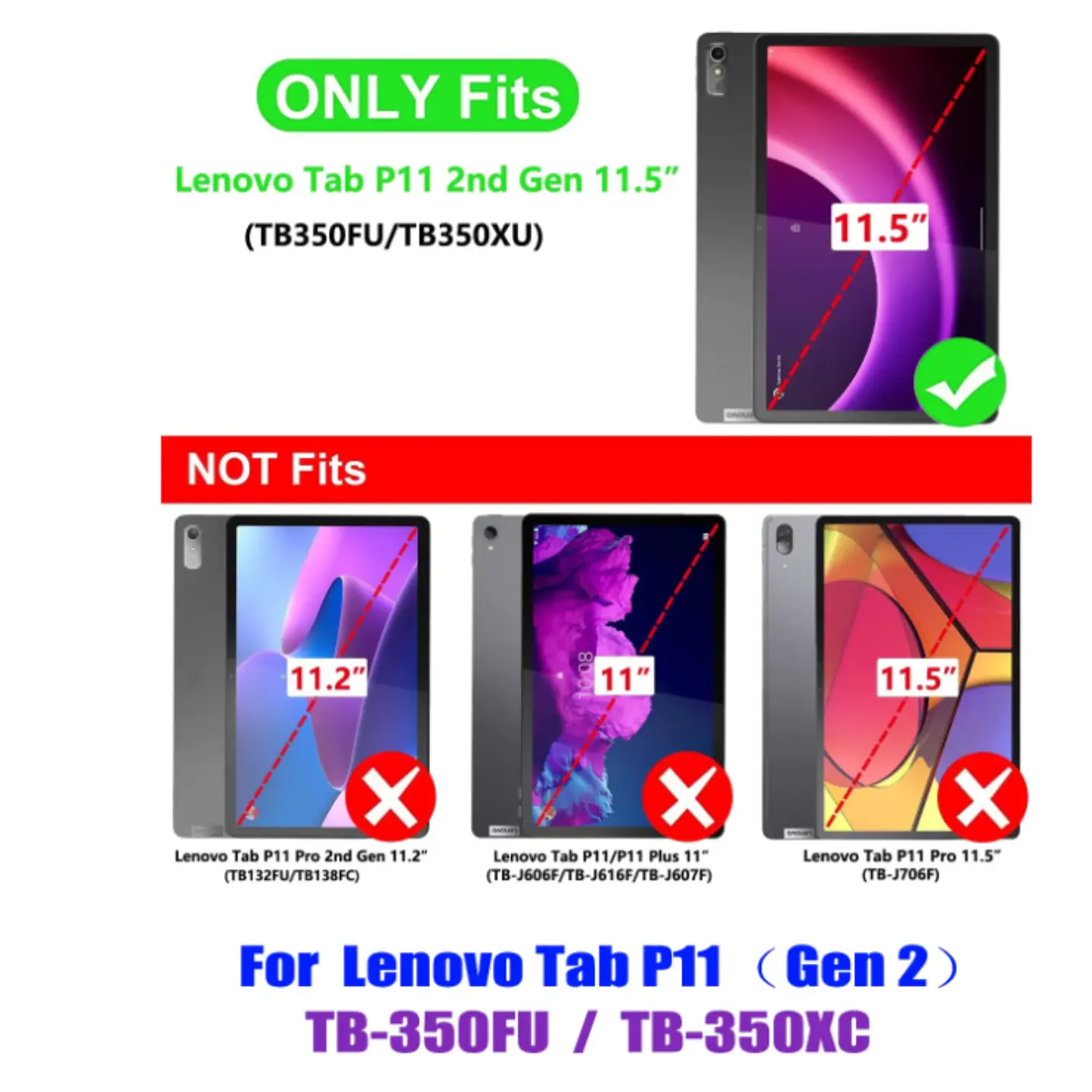 Lámina Mica Vidrio Para Tablet Lenovo Tab P11 2da Gene 11.5 3