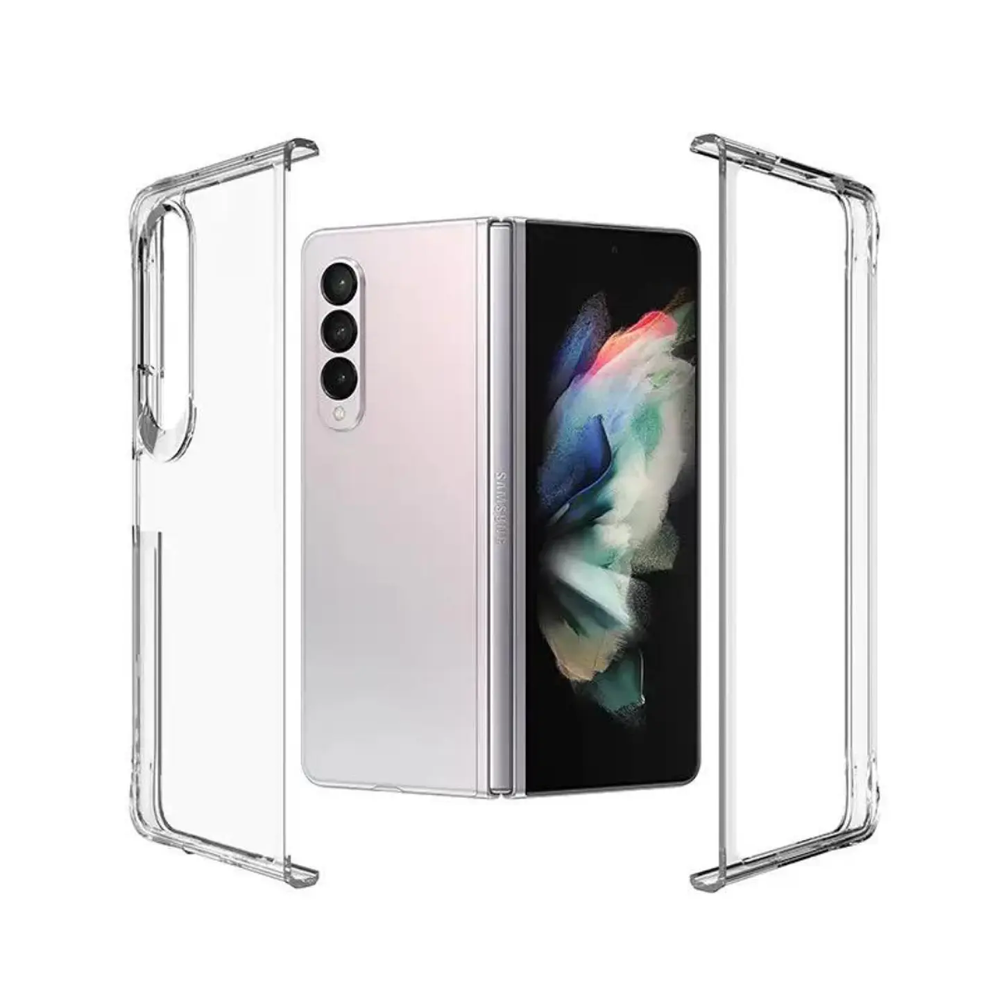 Carcasa Transparente Acrílica Para Samsung Z Fold 4 2