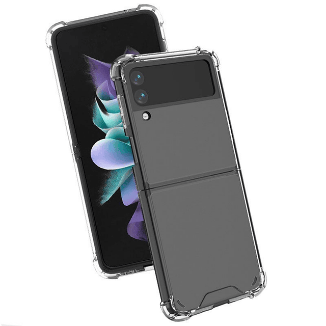 Carcasa Para Samsung Z Flip 4 Transparente Reforzada