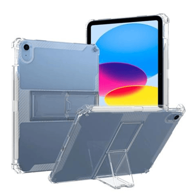 Carcasa Transparente Con Soporte - Ranura Para iPad 7ma 8va 9na Gene 10.2