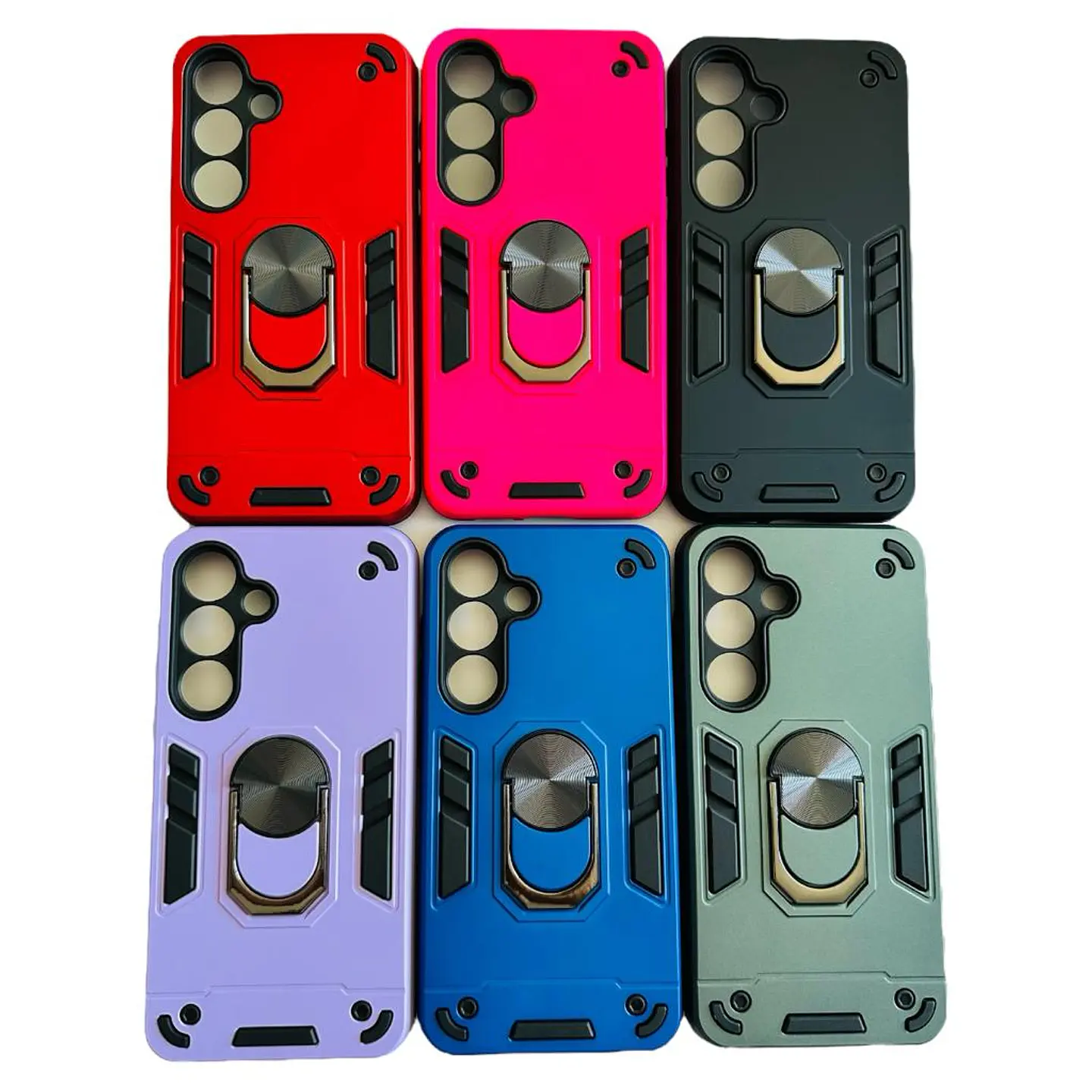 Carcasa Para Samsung S24 Plus Anti Golpes Anillo Colores 7