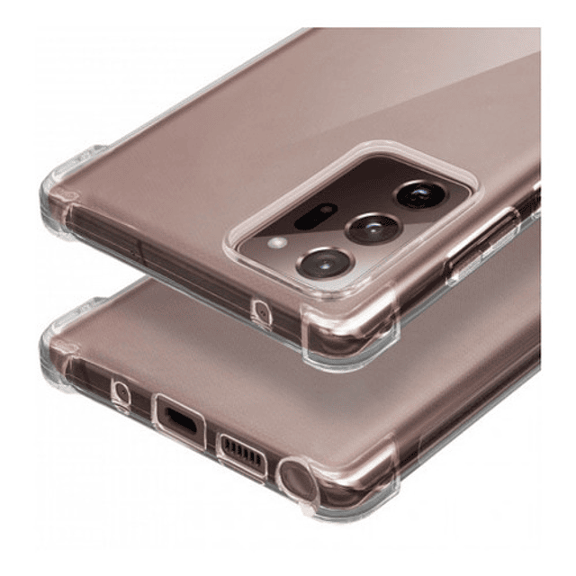 Carcasa Para Samsung Note 20 Ultra Transparente Reforzada + Mica Vidrio