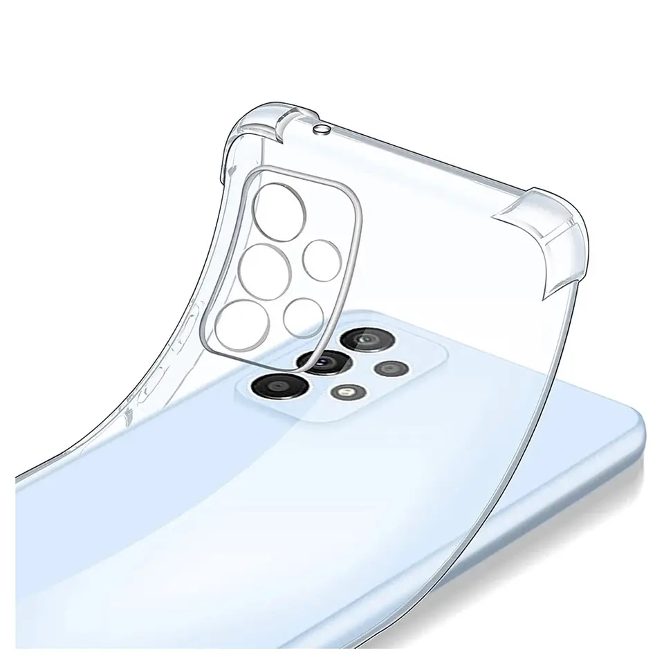 Carcasa Para Samsung A23 Transparente Reforzada + Mica Lámina 3