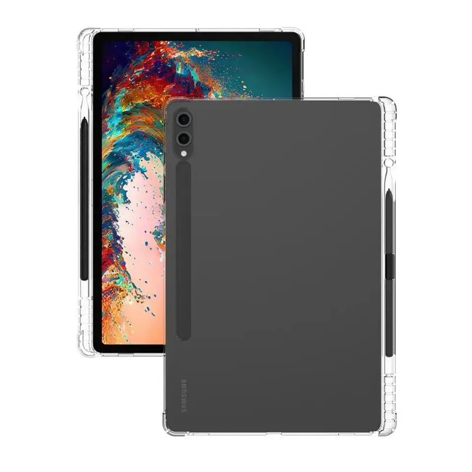 Carcasa Transparente Para Samsung Tab S9 Fe / S9 11 Con Ranura 1