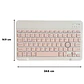 Funda Con Teclado Rosado Para iPad Air 6 11 2024 M2 Español - Miniatura 4
