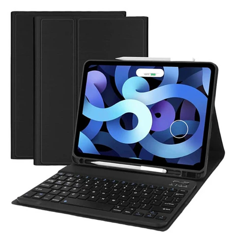 Funda Con Teclado Negro Para iPad Air 6 11 M2 2024 Español 