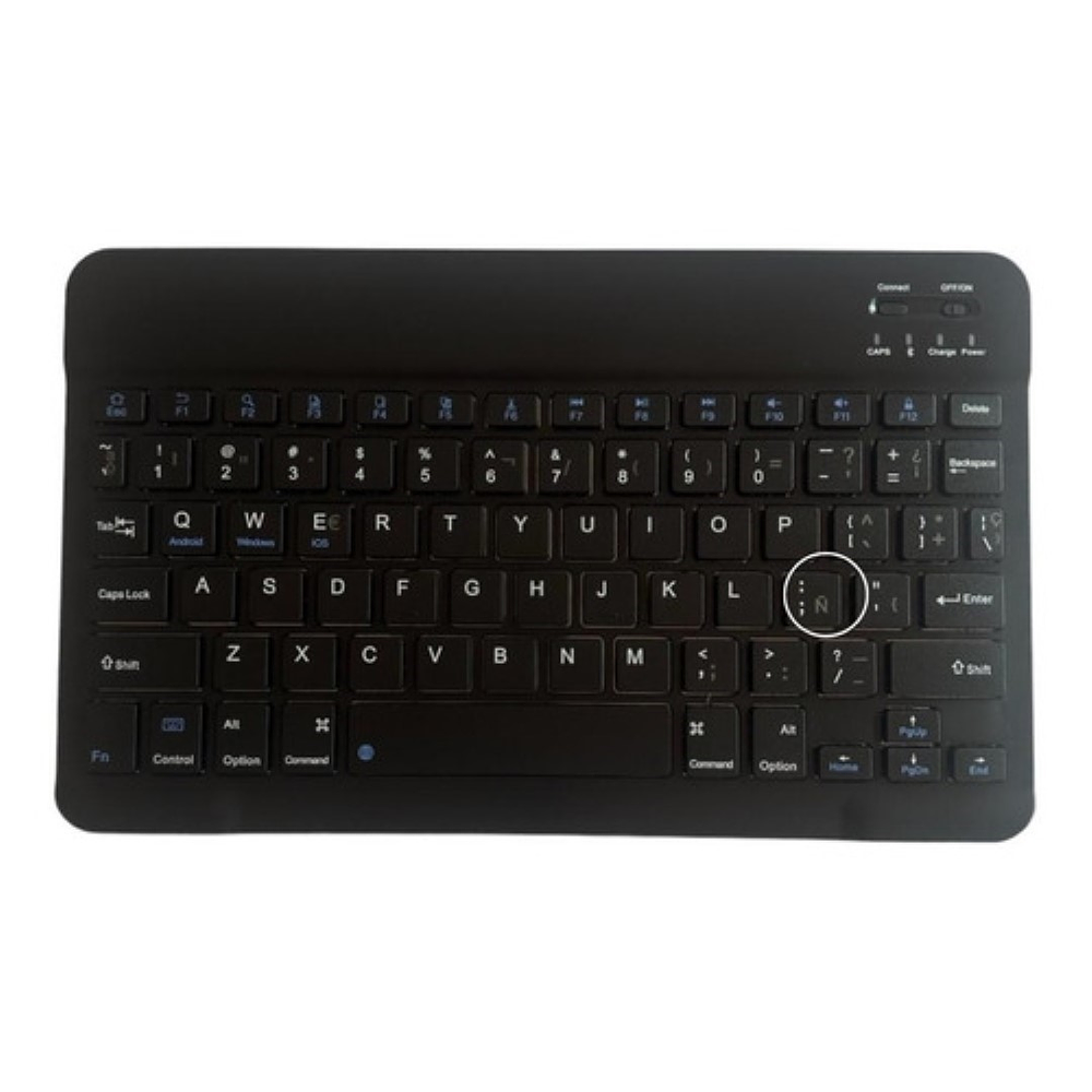 Funda Con Teclado Negro Para iPad Air 6 11 M2 2024 Español 