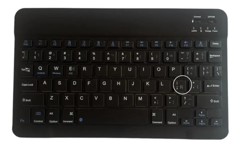 Funda Con Teclado Negro Para iPad Air 6 11 M2 2024 Español  2