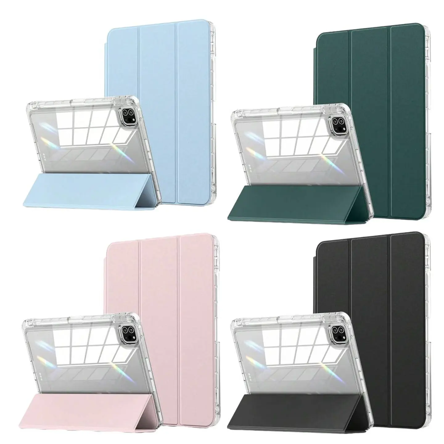 Carcasa Smart Cover Clear Para iPad Air 6 11 M2 2024 Colores 1