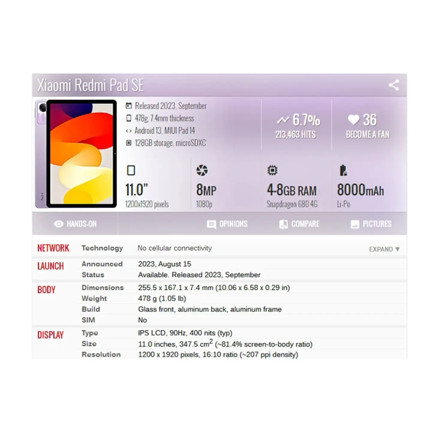 Funda Carcasa Antigolpes 360 Para Tablet Xiaomi Redmi Pad Se 11