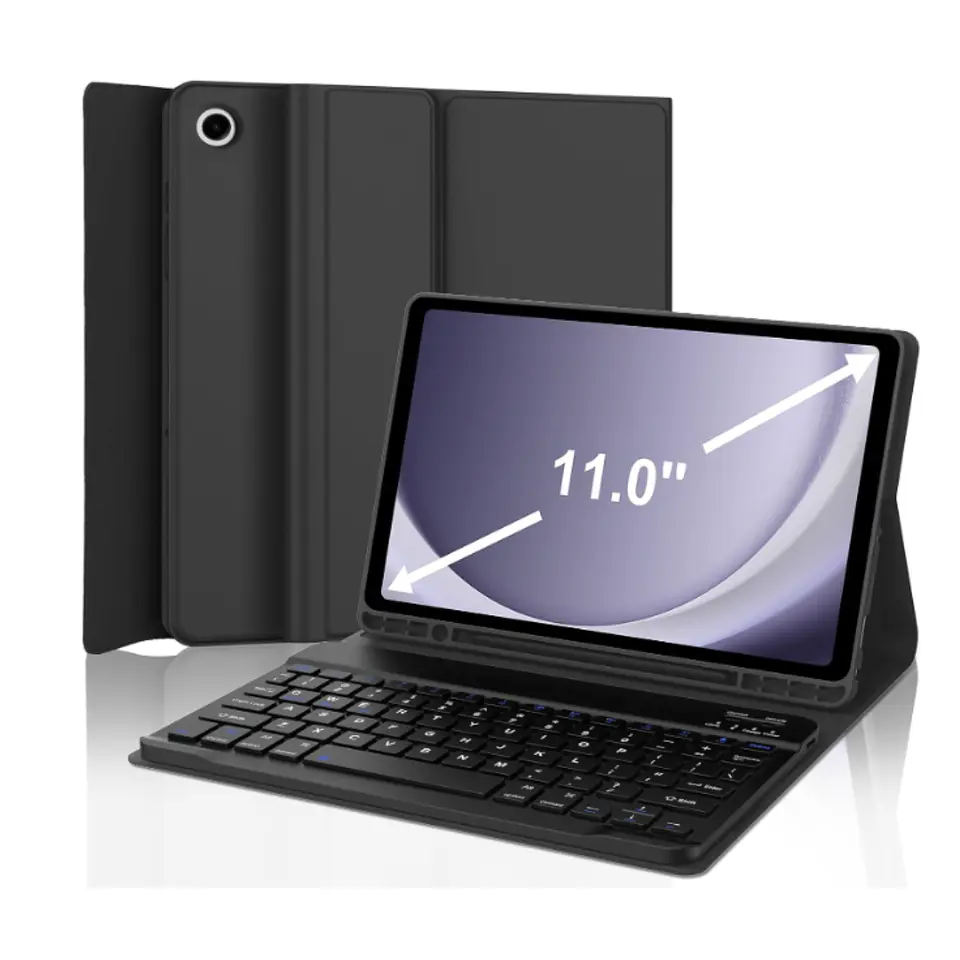 Funda Con Teclado Negro Para Samsung A9+ Plus 11 Español 1