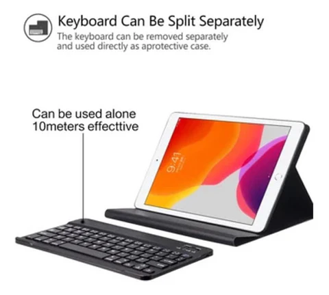 Funda Con Teclado Negro Para iPad Air 13 M2 Español