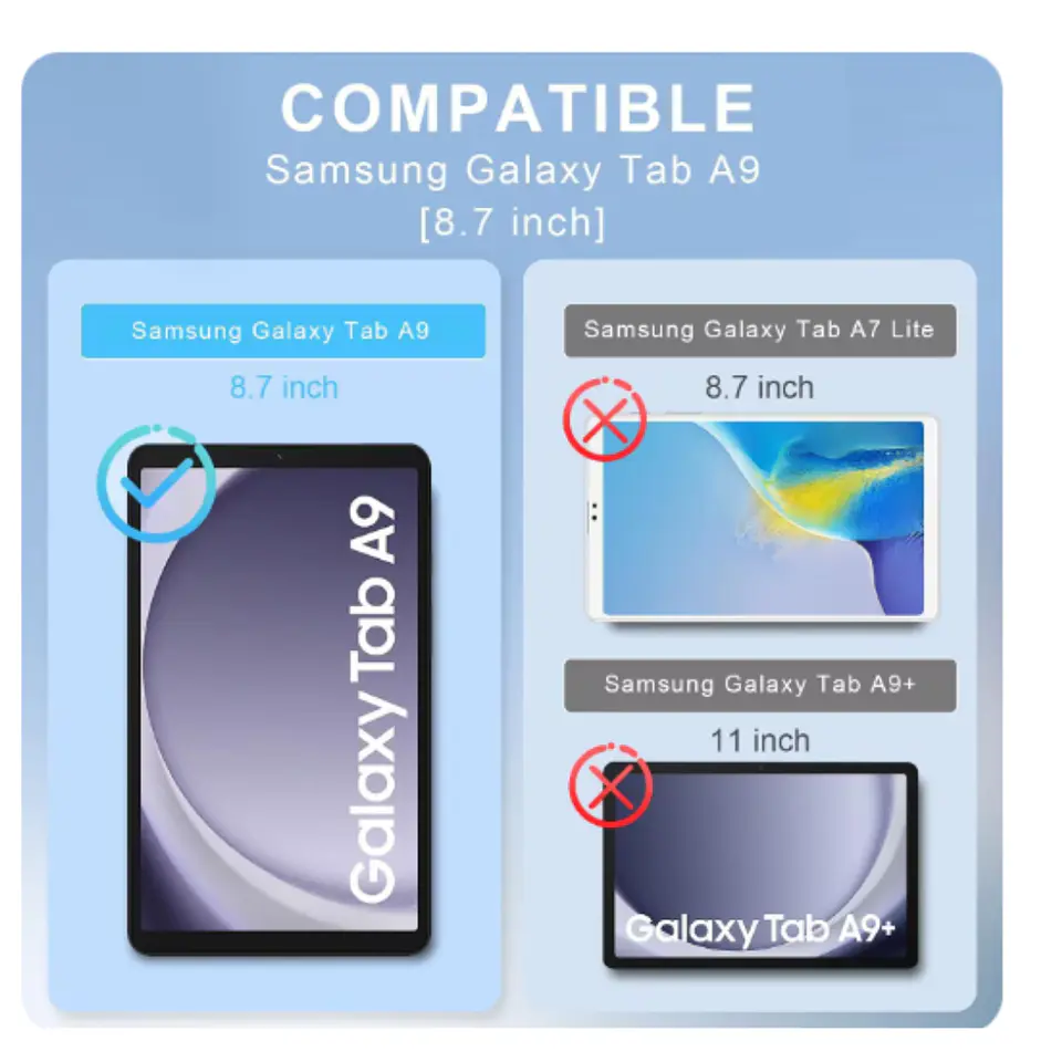 Lámina Mica Vidrio Templado Para Tablet Samsung A9 8.7 X110 2