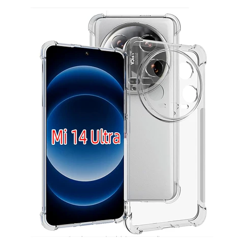 Carcasa Funda Para Xiaomi 14 Ultra 5g Transparente Reforzada